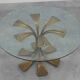 Hammered Bronze Table by Luciano Frigerio for Frigerio di Desio, Italy ca.