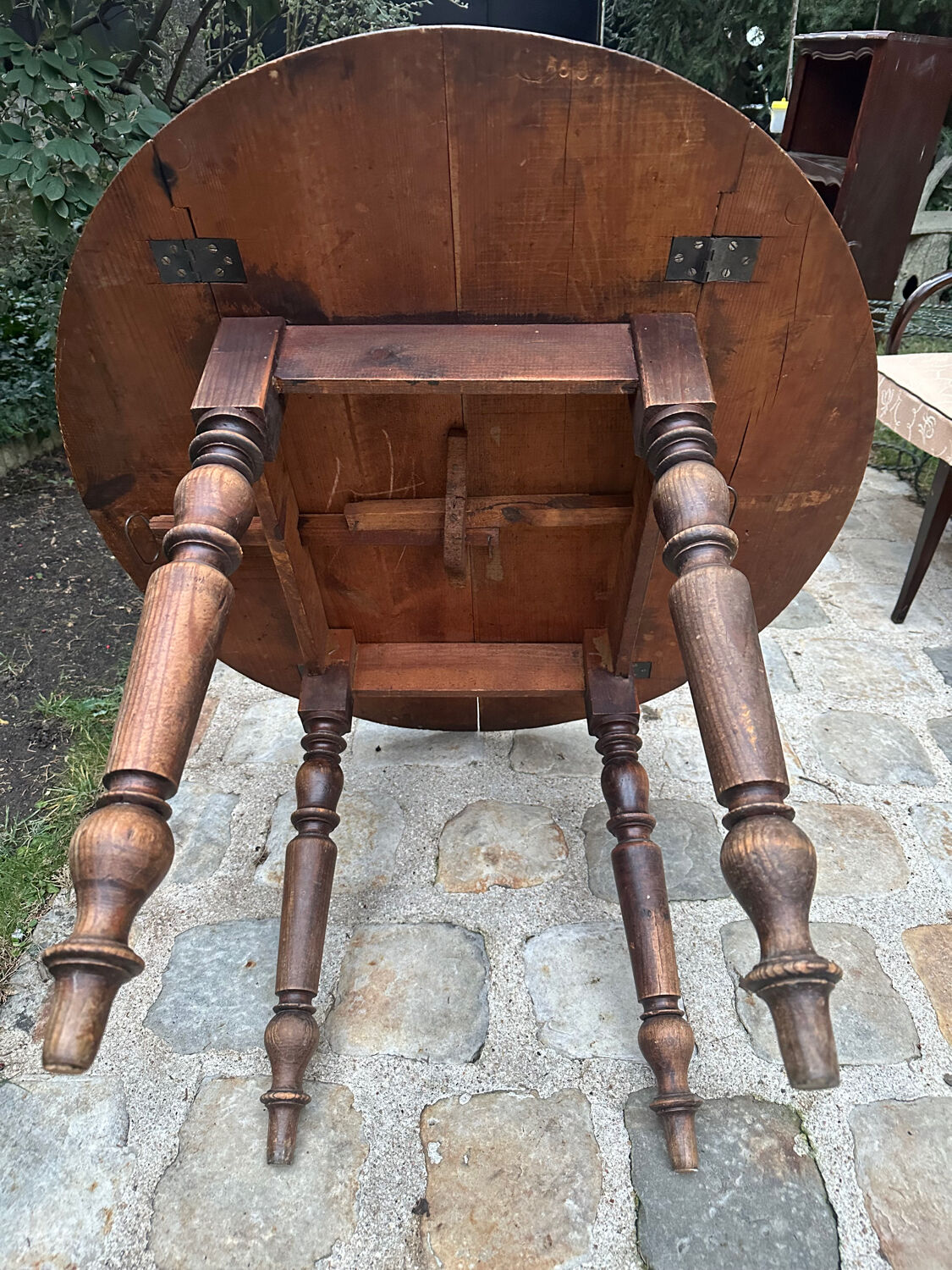 Antique table with flaps