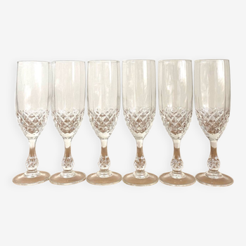 Glasses - vintage - Luminarc - Cristal d'Arques - "Chenonceaux" model - Very good condition