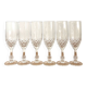 Glasses - vintage - Luminarc - Cristal d'Arques - "Chenonceaux" model - Very good condition