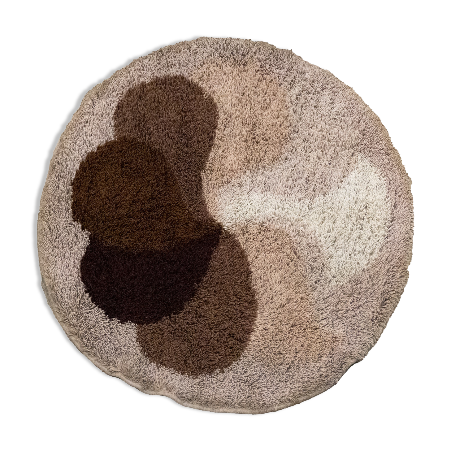 Brown Round "Flower" Desso Carpet
