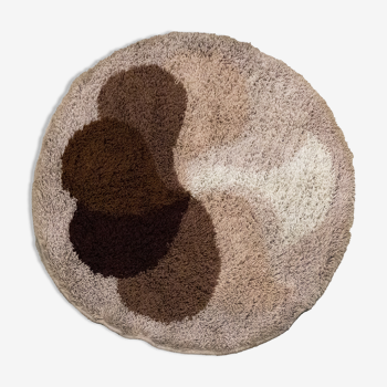 Brown Round "Flower" Desso Carpet