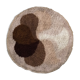 Brown Round "Flower" Desso Carpet