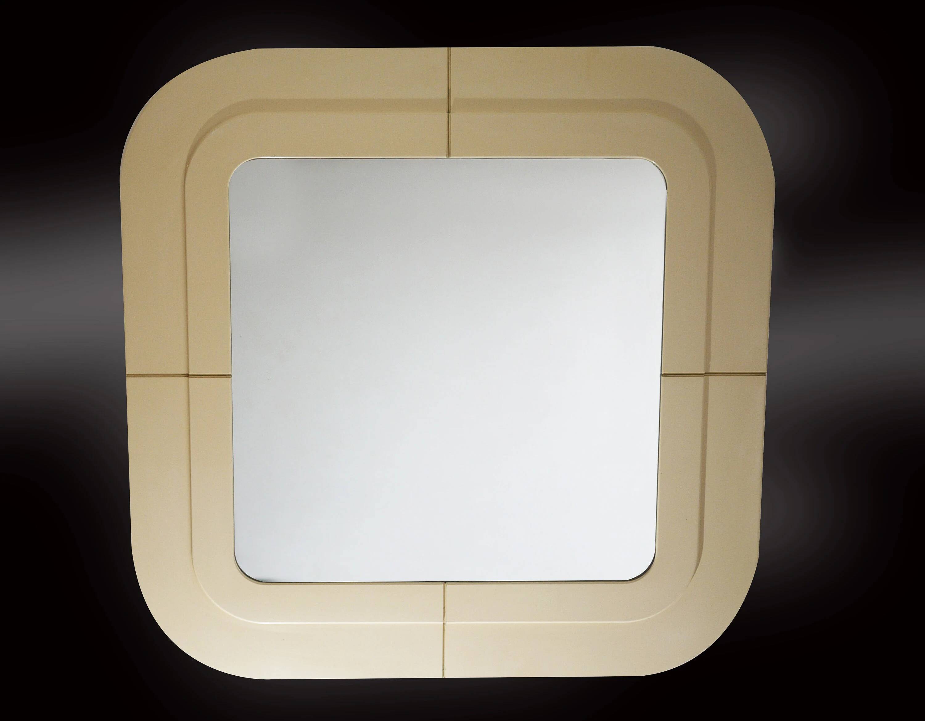 Vintage Italian wall mirror by Anna Castelli Ferrieri for Kartell.