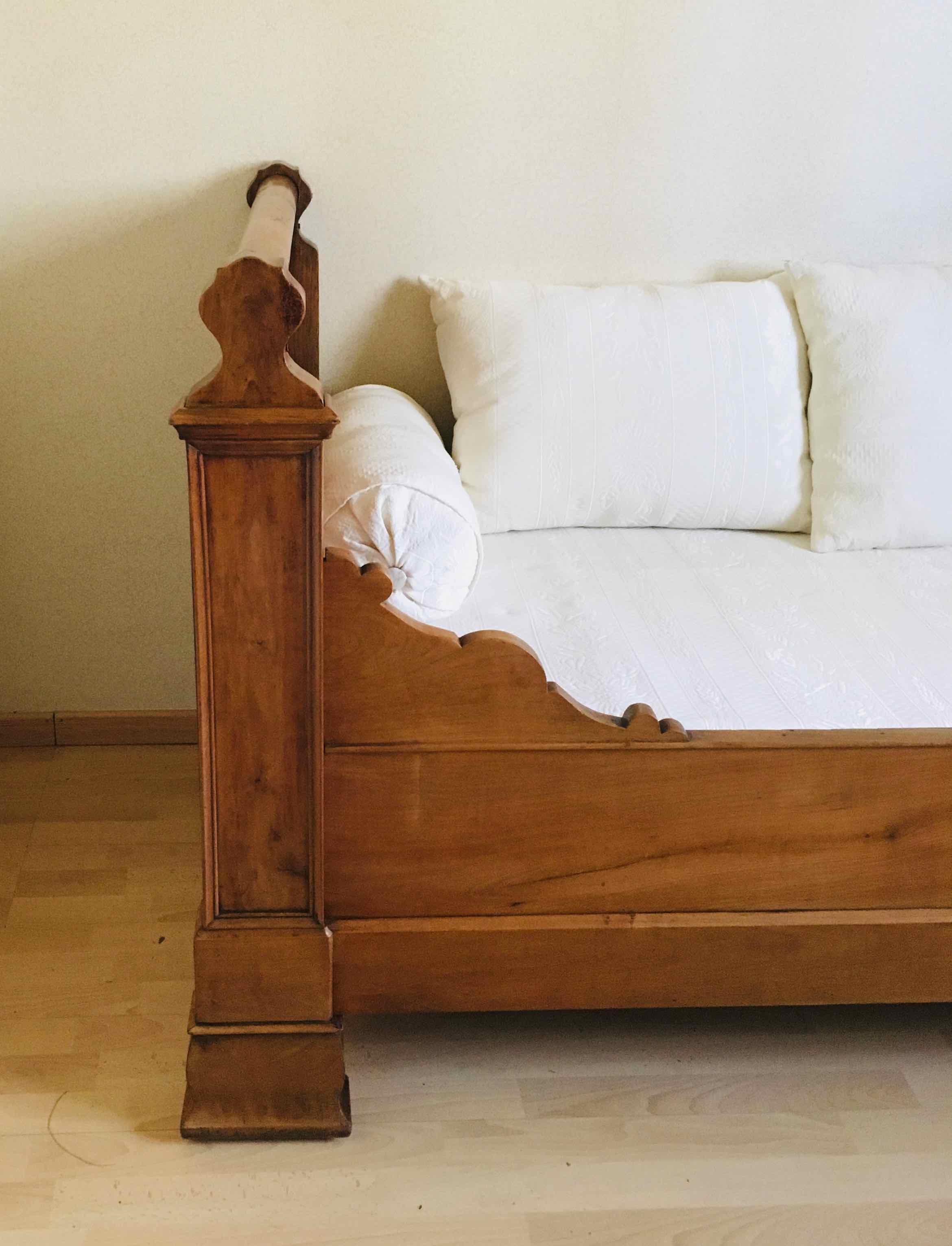 Solid cherry boat bed