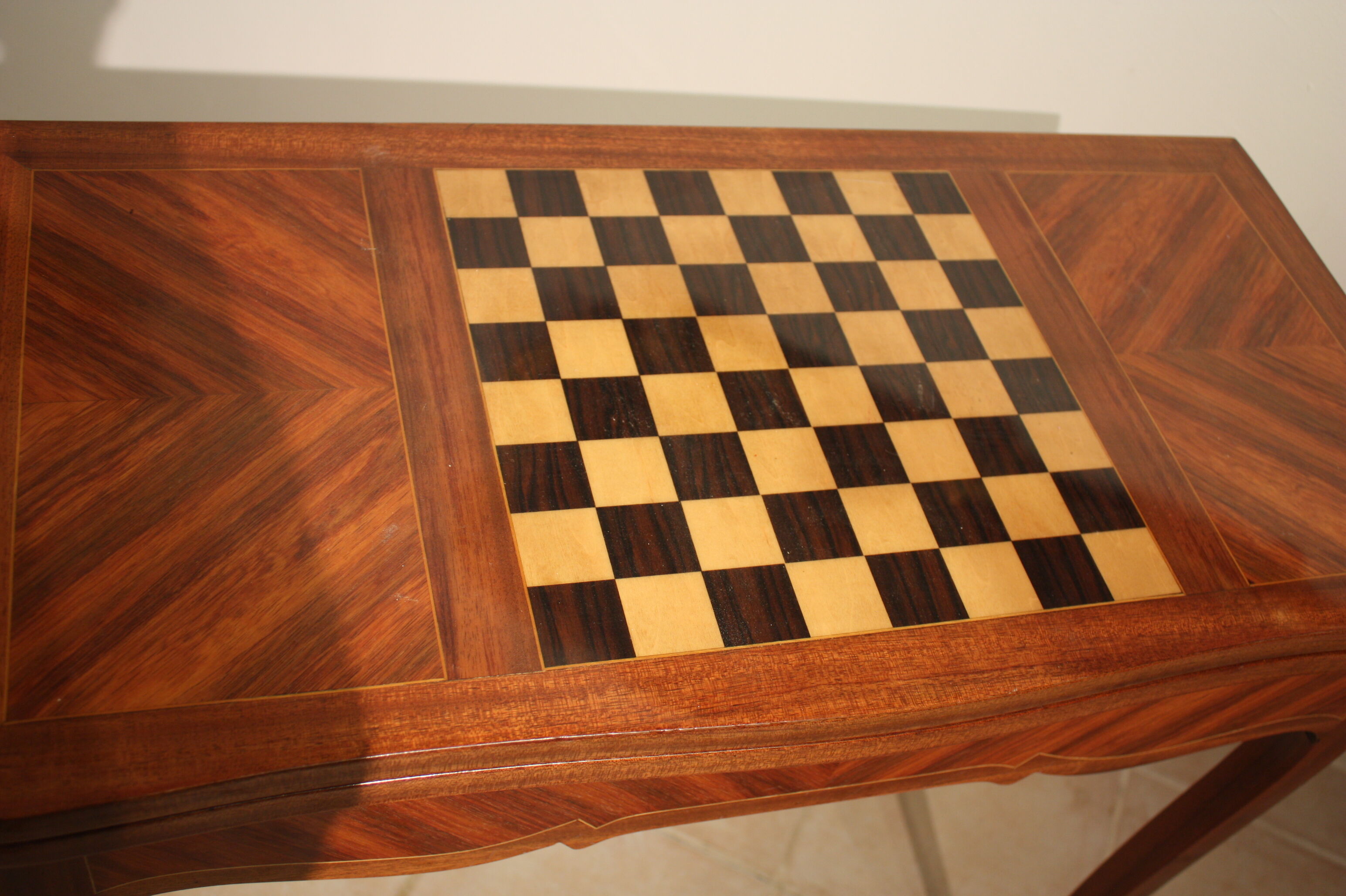 Mahogany game table in the Louis XV style