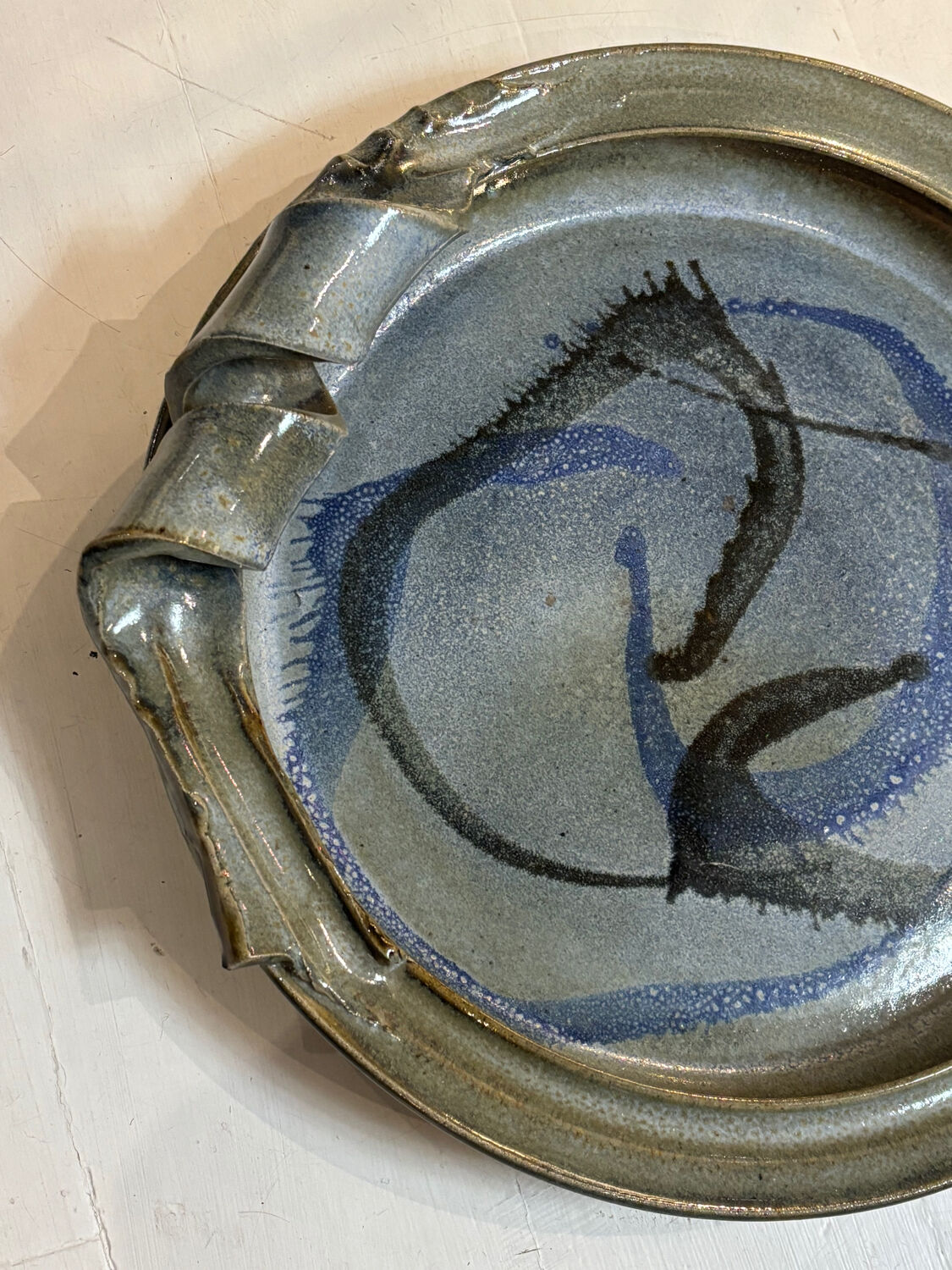 Ceramic large decorative plate