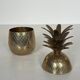 Pineapple ice bucket in brass and steel