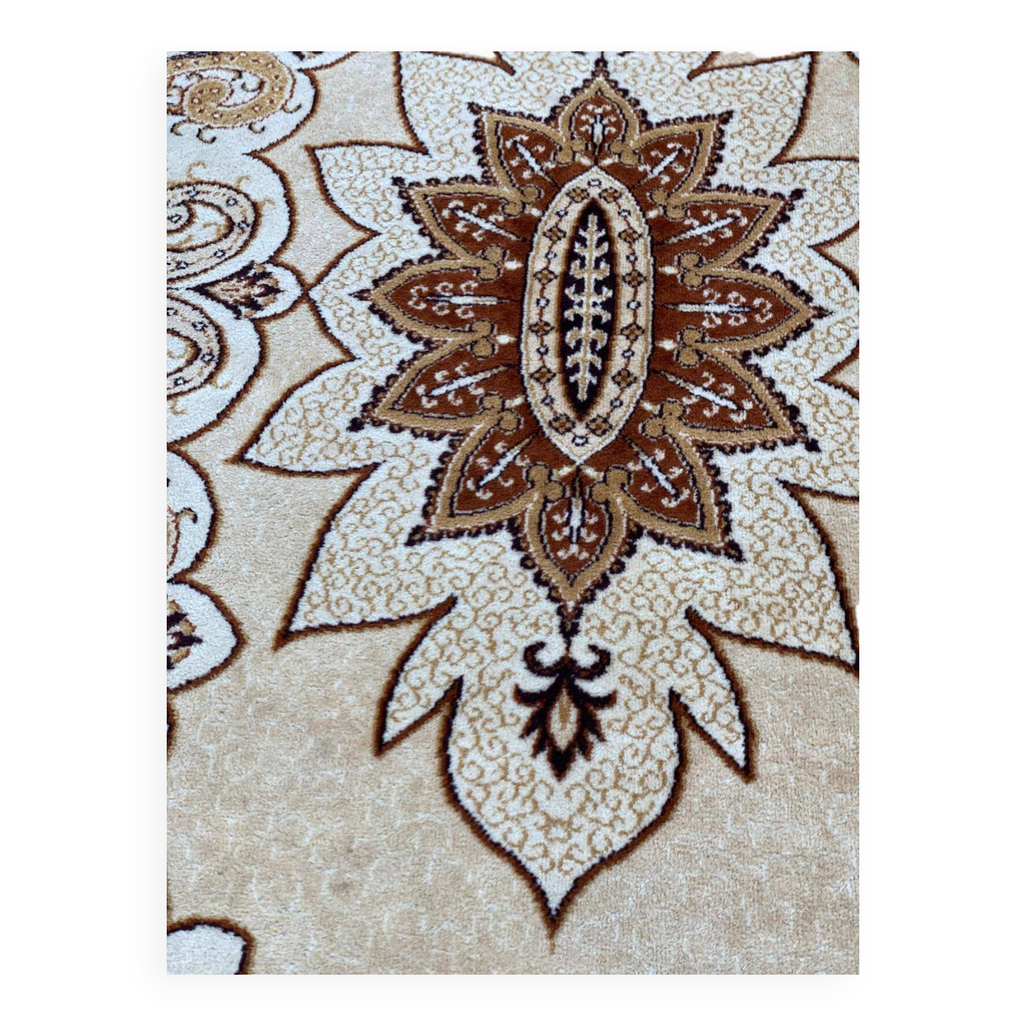 Pure combed wool Persian rug with flowers 200x300 Teppich imperial