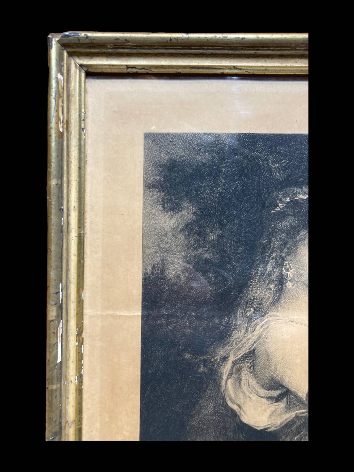 Engraving of a woman.