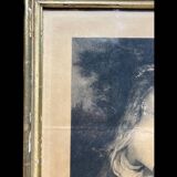 Engraving of a woman.