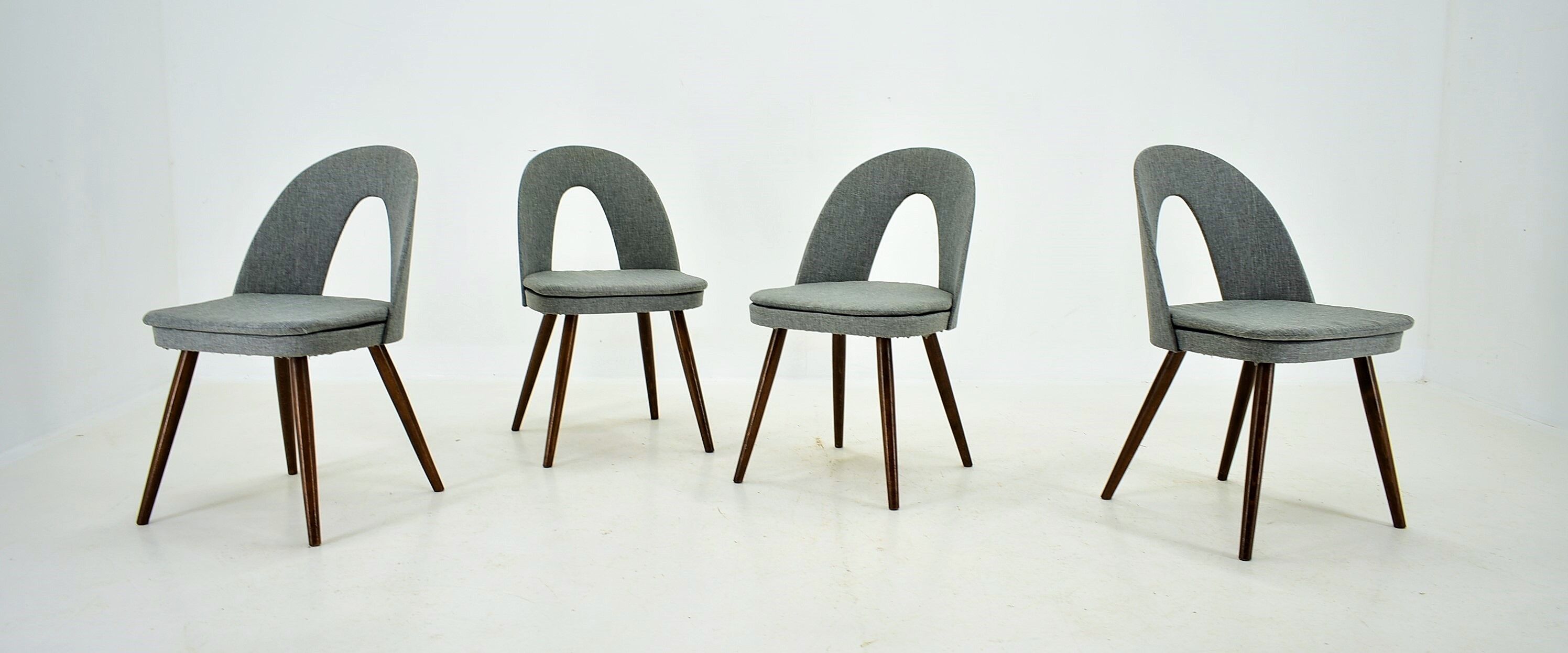 1960s Antonin Suman Set of Four Dining Chairs, Czechoslovakia