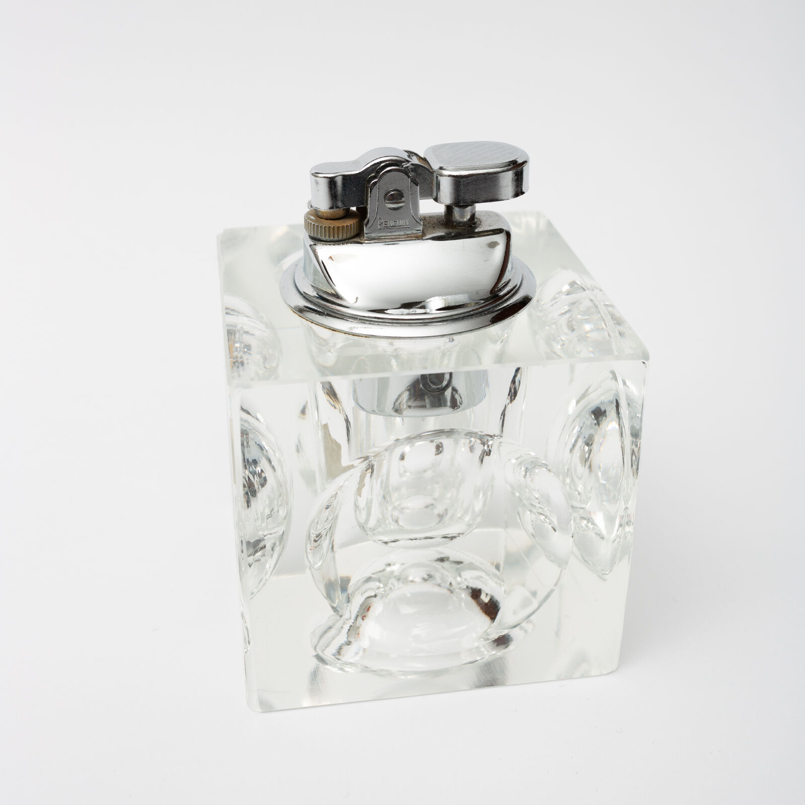Briquet de table cubique en cristral