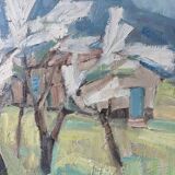 Mid-century oil painting