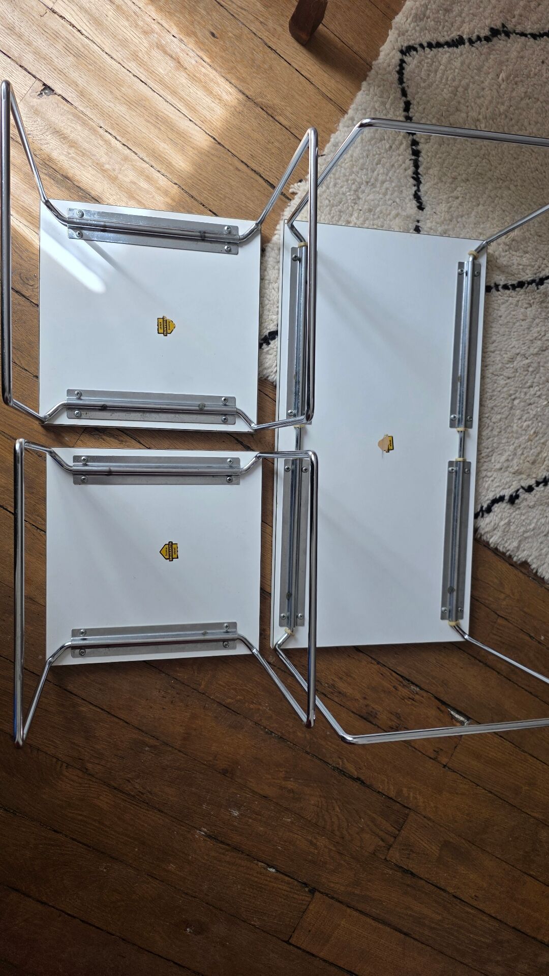 Vintage brabantia nesting tables trio – 1960s
