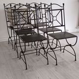 Contemporary wrought iron chairs