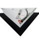 E lite - Memphis style - wall lamp - metal - glass - 80's