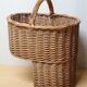 Wicker stair basket