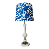 Alabaster lamp with gilding and seashells