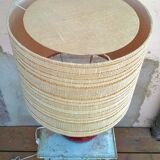 Ceramic lamp and teak by Krosselbach 1970