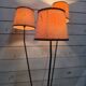 1950s/60s tripod floor lamp with 3 lights.