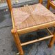 2 chaises paillées en bois massif blond