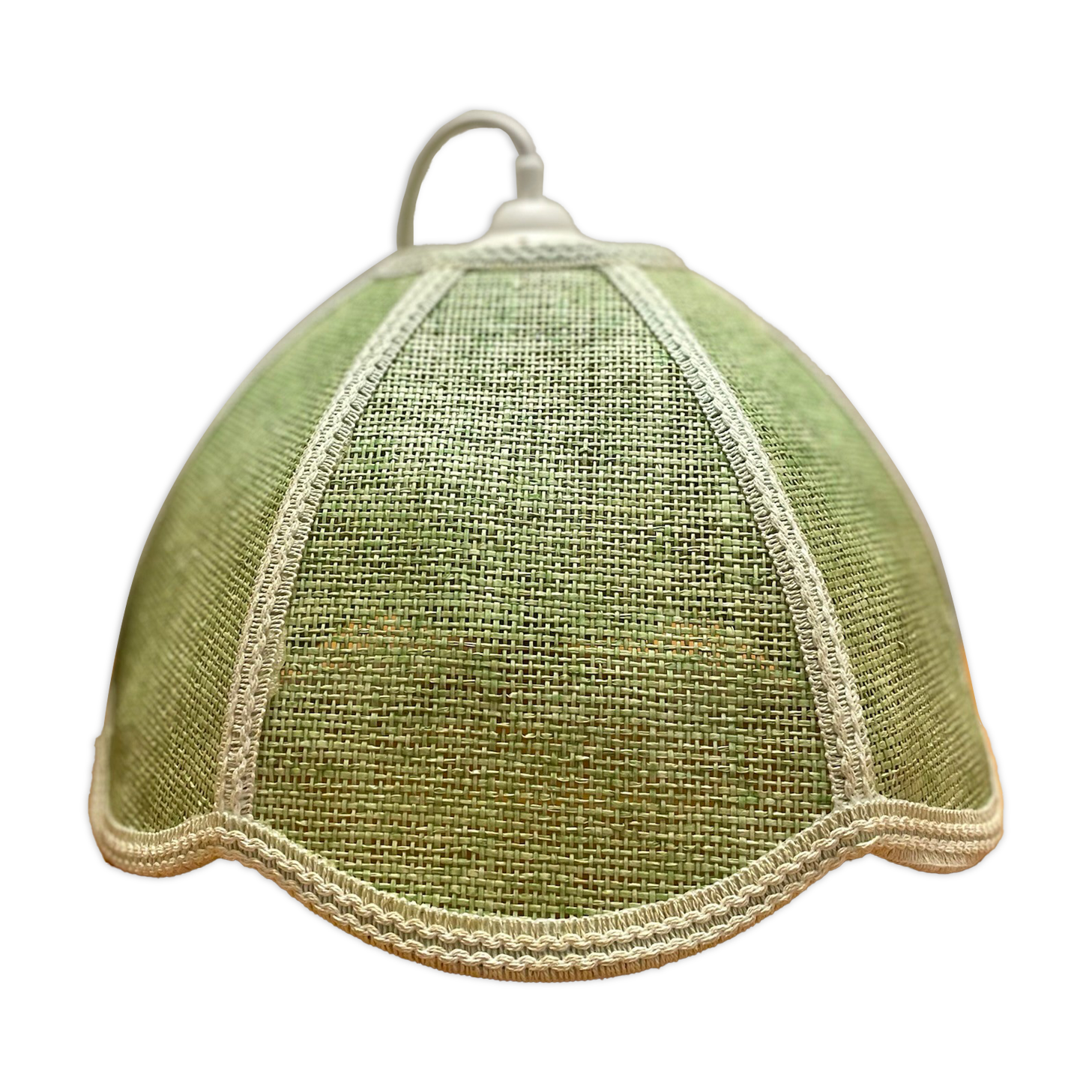 Pale green rattan suspension