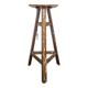 Sculptor's stool in oak, mid-20th century.