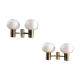 Pair of wall lamps 70s
