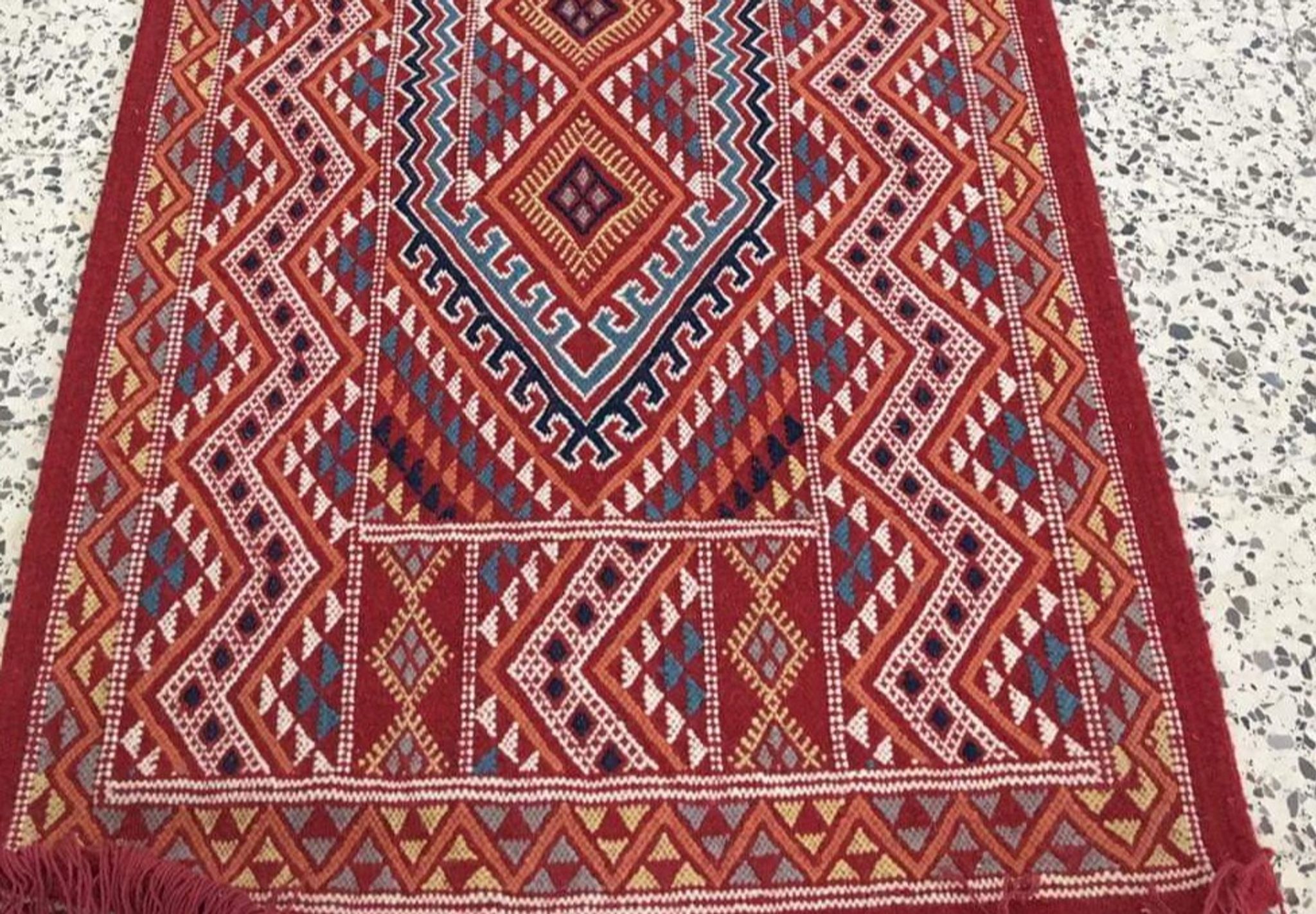 Corridor multicolored margoum carpets traditional hand