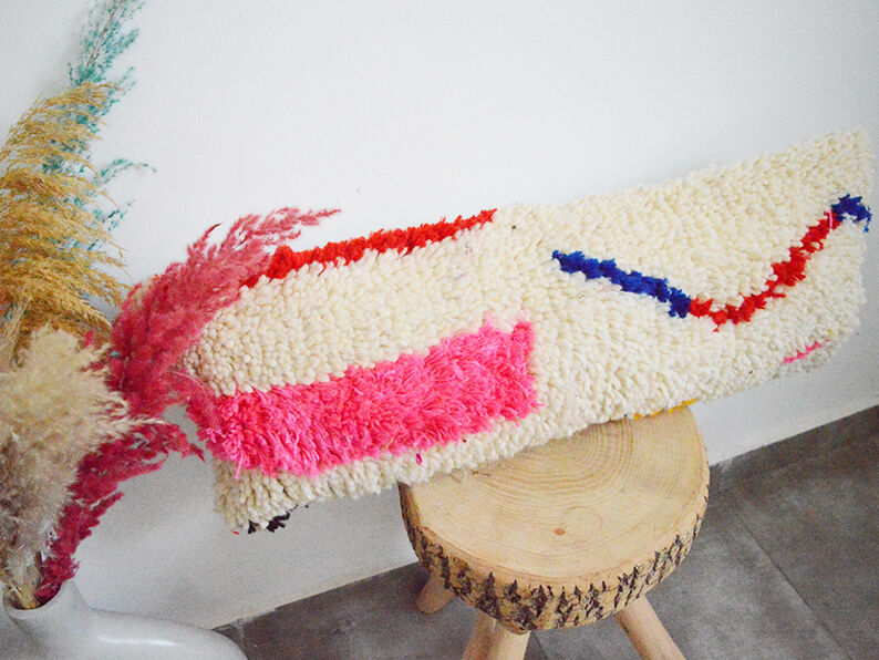 Moroccan carpet cushion cover