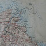 Old map of Saint Brieuc, Lamballe, Tréguier, Loudeac