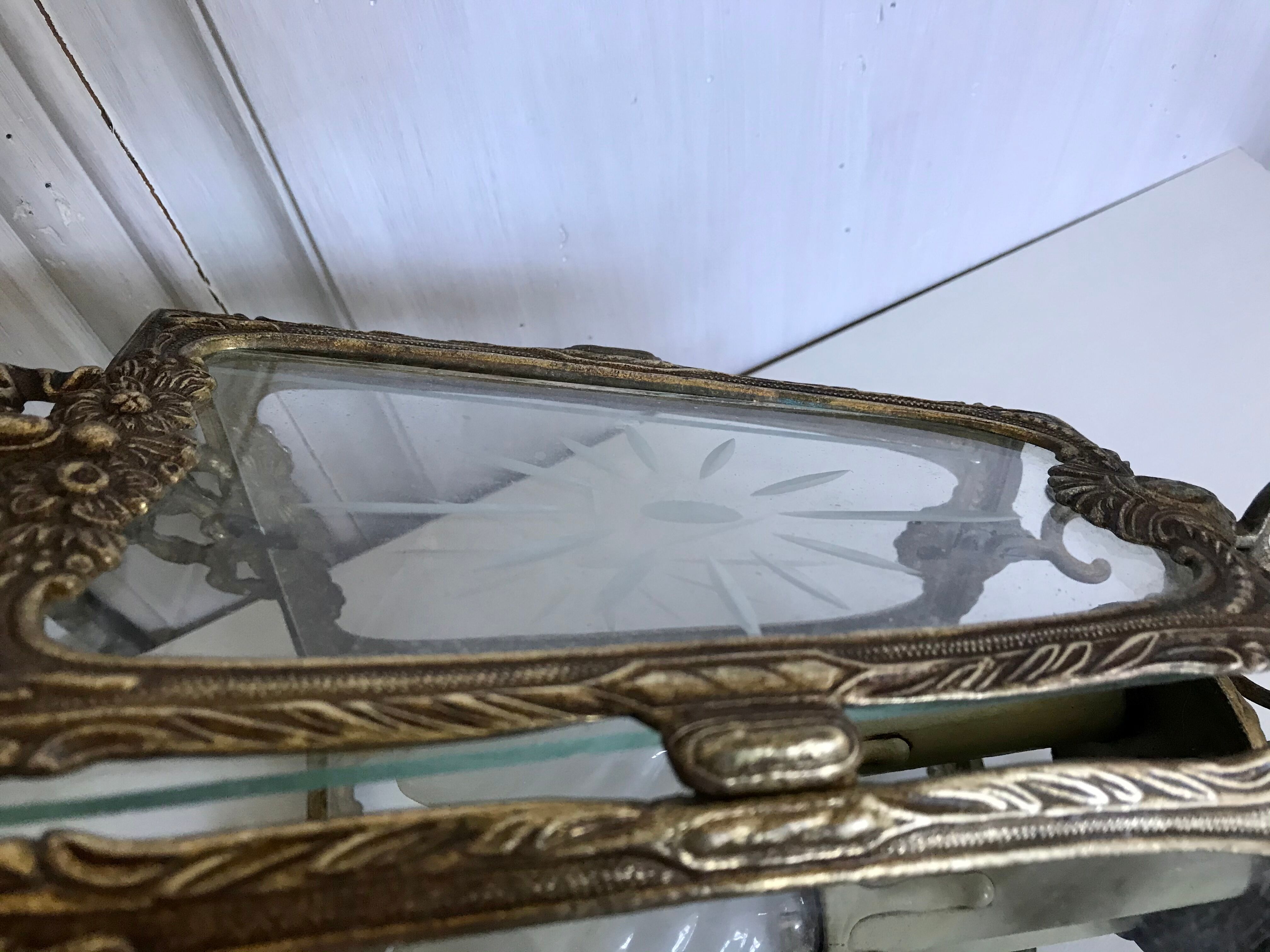 Golden bronze vestibule lantern