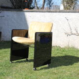Fauteuil noir et or