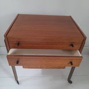 Meuble de couture scandinave teck années 60