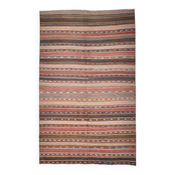 Red & Brown Vintage Kilim Rug 152x233Cm SK 241325