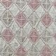 Pink and white crochet single bedspread 135X210 cm