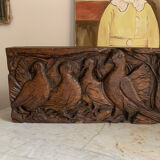 Carved wooden room decoration