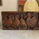 Carved wooden room decoration