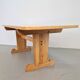 Vintage Danish Dining Room Trestle Table in Elm, 1960