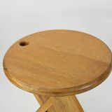 Folding wooden stool