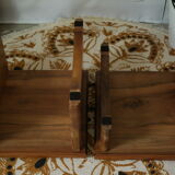 Pair of door artisanal plants in walnut