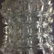 Structured glass bell lamp / vintage 60s / 70s