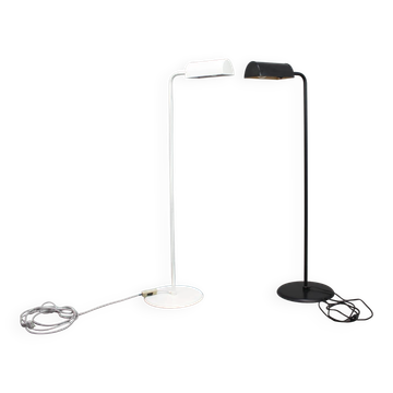 Pair of "Mid-Century Modern" style floor lamps signed Abo Randers, Denmark, 1970s.