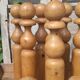 Old vintage wooden bowling game