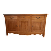 Very much in solid oak.