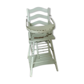 Chaise haute bébé transformable années 50