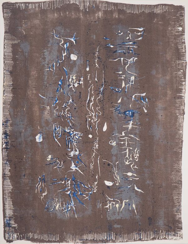 Zao wou-ki : l'écriture plastique - lithographie originale