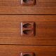 Vintage Scandinavian Teak Sideboard with Striking Grain