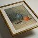 Still life with a cigarette - Painting signed A. Moreau